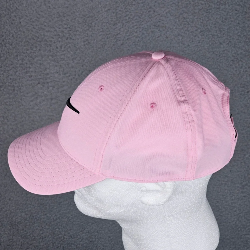 Nike Hat Mens L/XL Pink Club Cap Dri-FIT FB5625-690 Adjustable Swoosh Logo
